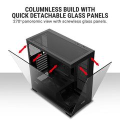 ANT ESPORTS CRYSTAL X7 CABINET-BLACK