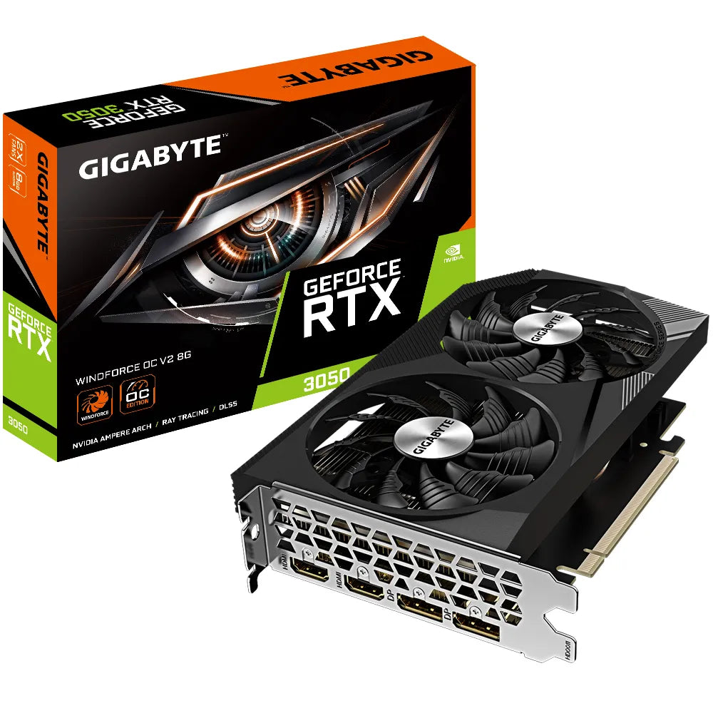 GIGABYTE GeForce RTX 3050 WINDFORCE OC V2 8G