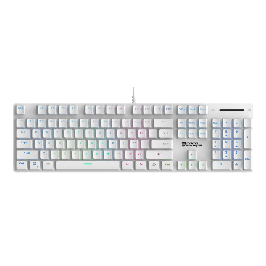 COCONUT Hurricane Mechanical Gaming Keyboard White