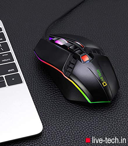 3-button optical gaming mouse with a soft rubber scroll wheel for comfortable use. 
