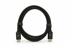 Male-to-male HDMI connection for compatible HDMI devices.