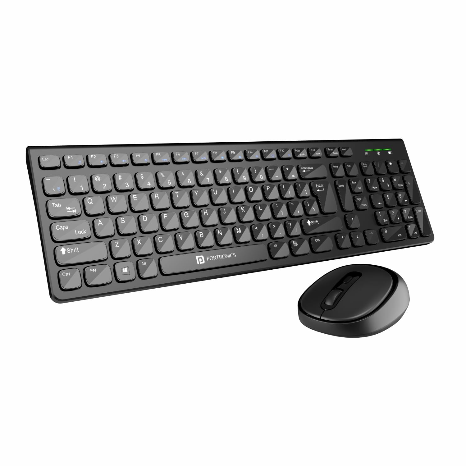 Stable wireless connection with a single USB nano receiver for both keyboard and mouse.