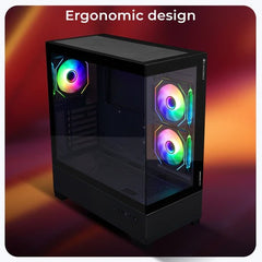 ZEBRONICS MUTANT GAMING CABINET - BLACK