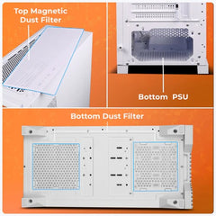ZEBRONICS NEMESIS PREMIUM GAMING CABINET-WHITE