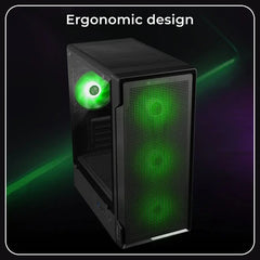 ZEBRONICS STEALTH PREMIUM CABINET - BLACK