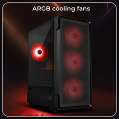 ZEBRONICS STEALTH PREMIUM CABINET - BLACK