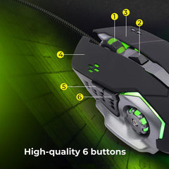 ZEBRONICS Zeb Transformer M2 Wired Gaming Mouse