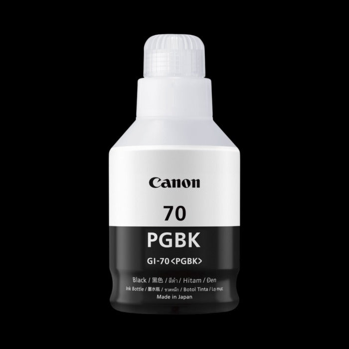 Canon GI-70 BK Ink Bottle Black - GM2070/GM4070/GM6070